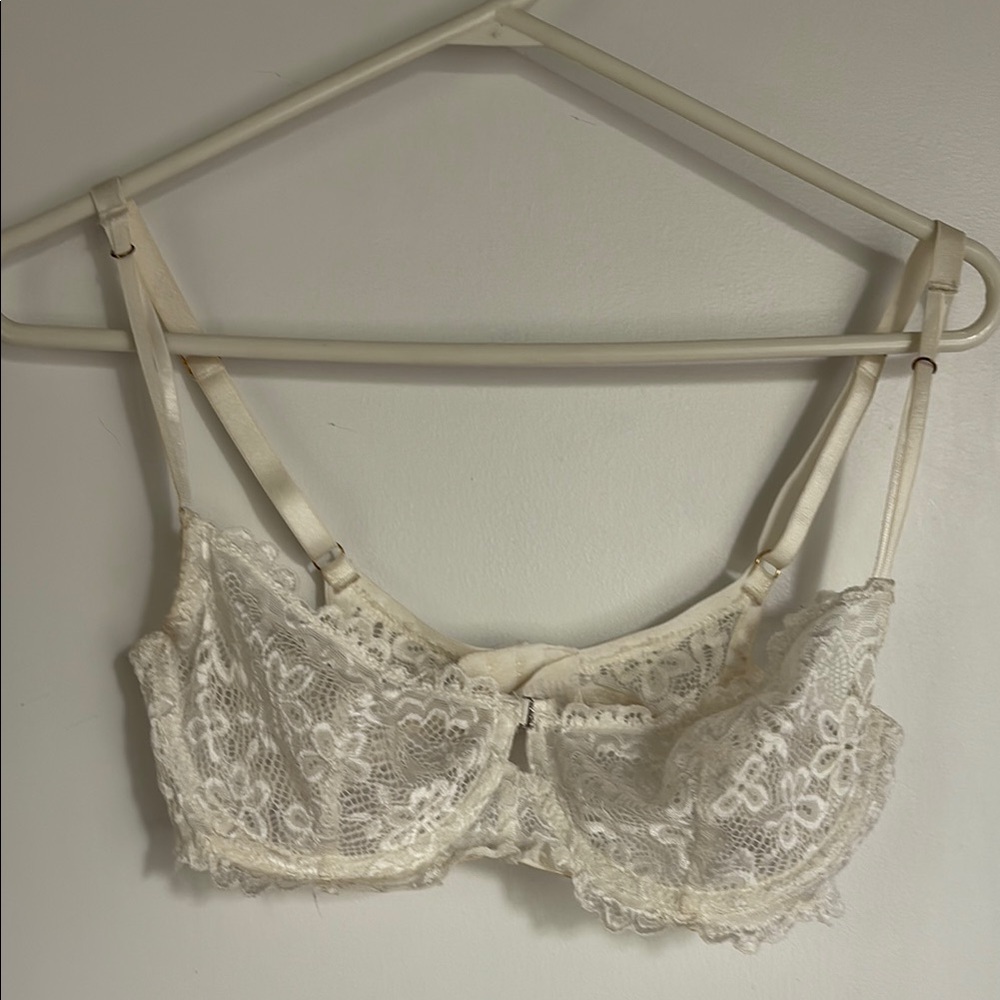 Elegant Lace White Bra